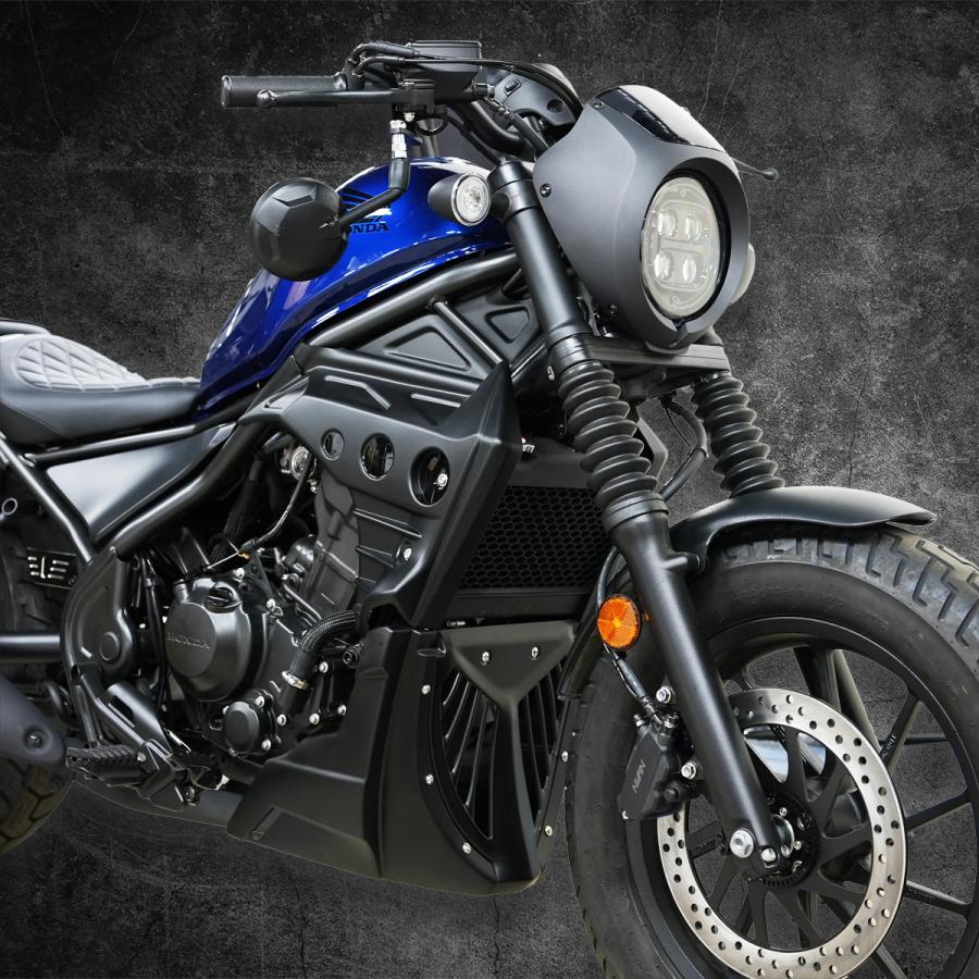 レブル250 (2017~2022) アンダーカウル マットブラック : スター