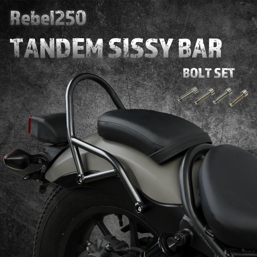 レブル250/500　シーシーバー　タンデムバー　ブラック の商品画像