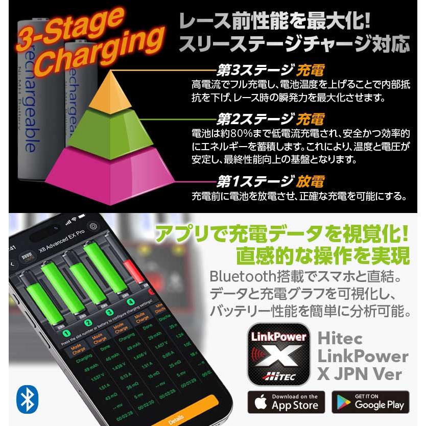 HiTEC（ハイテック） 単3/単4充電器 AA/AAAチャージャーX8 アドバンス