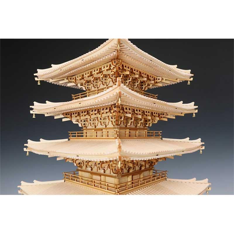 【未使用品】国宝 興福寺　五重の塔　1/75 白木造り　木製　模型 1/75 興福寺 五重塔 - 【公式】ウッディジョーオンラインショップ