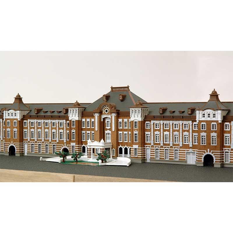 ウッディジョー 木製模型 1/350 東京駅 丸の内駅舎 : エアガン ホビー