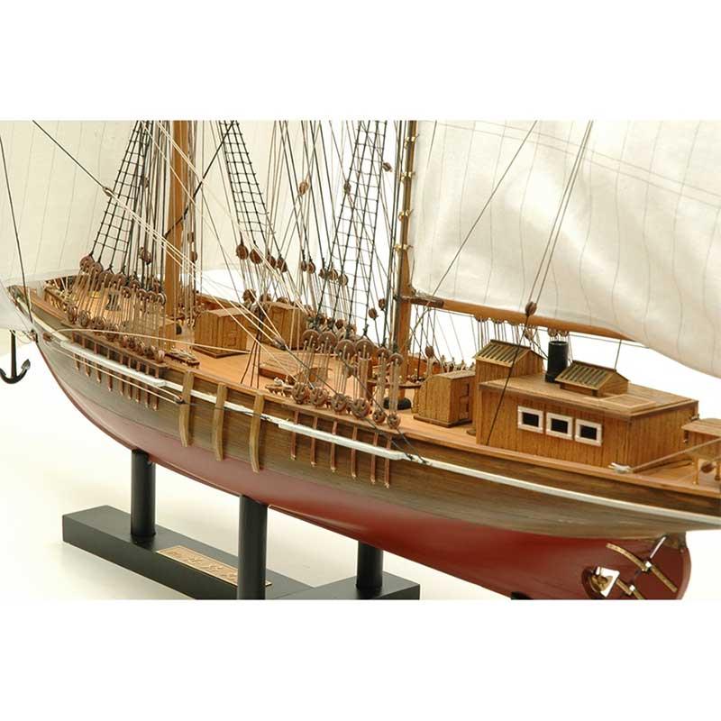 ウッディジョー 木製帆船模型 1/70 忍路丸_2