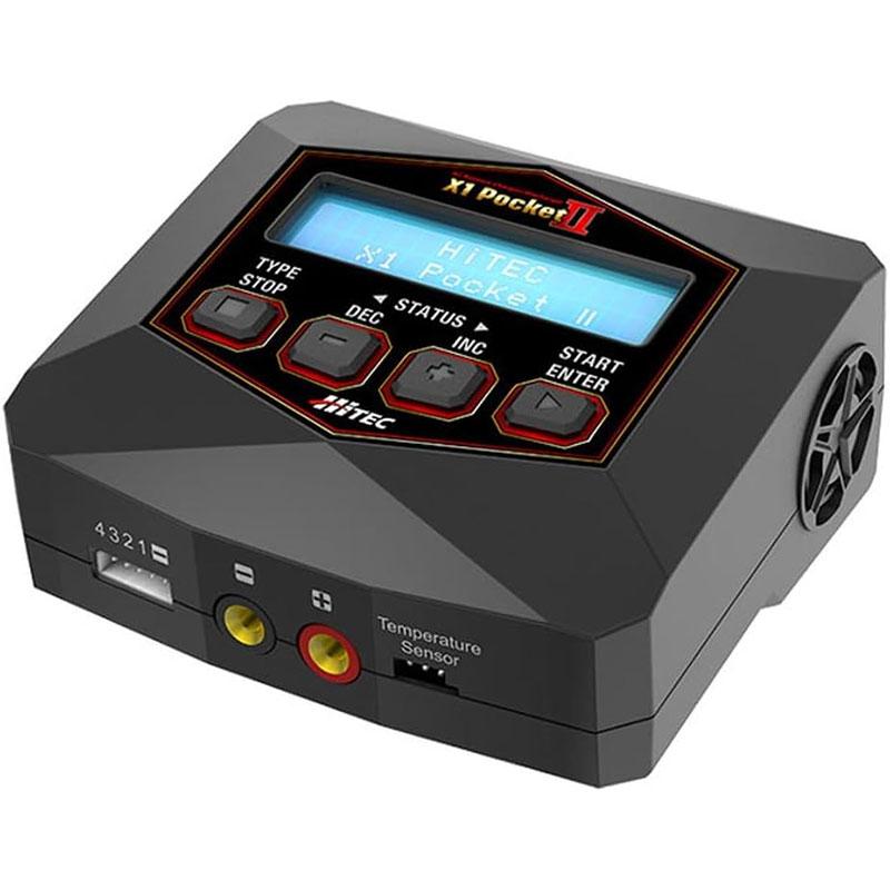 Heatech XL ブラックジャケットとパンツセット バッテリーチェッカー HiTEC（ハイテック） ACバランス充放電器 X1 ポケット2 ブラック LiPo