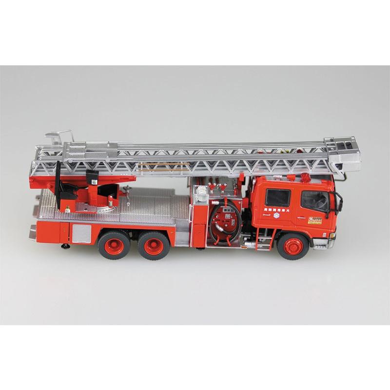 アオシマ プラモデル 1/72 ワーキングビークル No2 はしご付き消防車