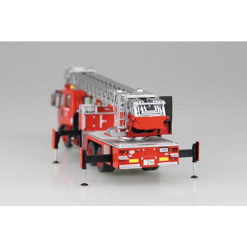 アオシマ プラモデル 1/72 ワーキングビークル No2 はしご付き消防車