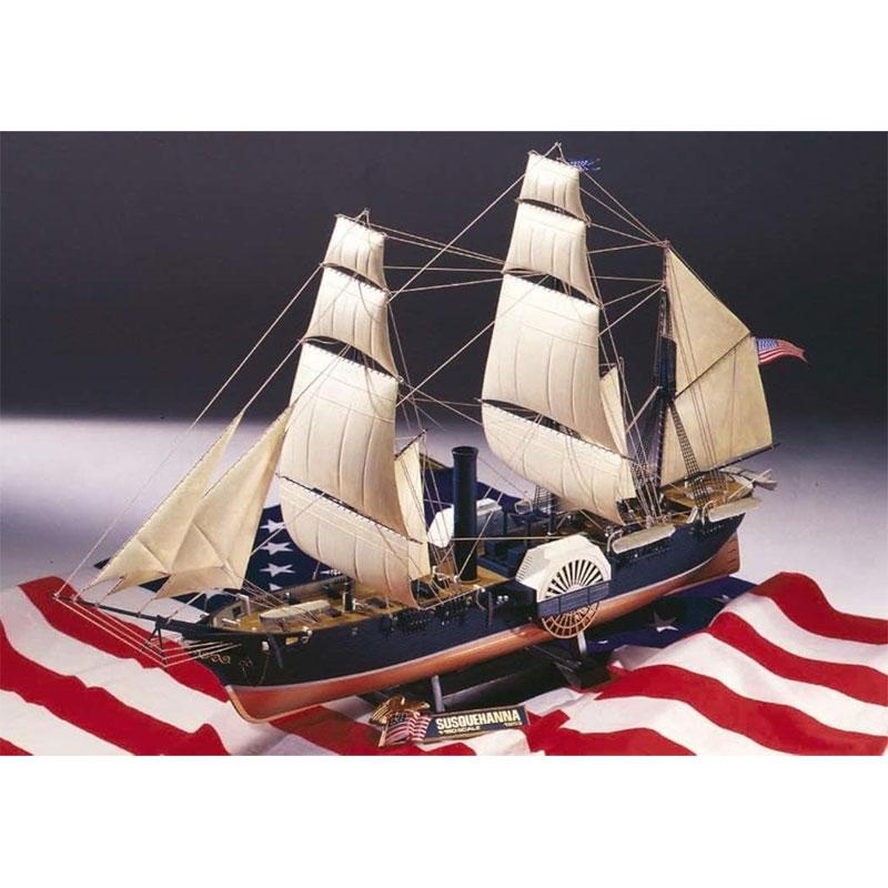 青島文化教材社 アオシマ プラモデル 大型帆船 No.10 1/150 黒船