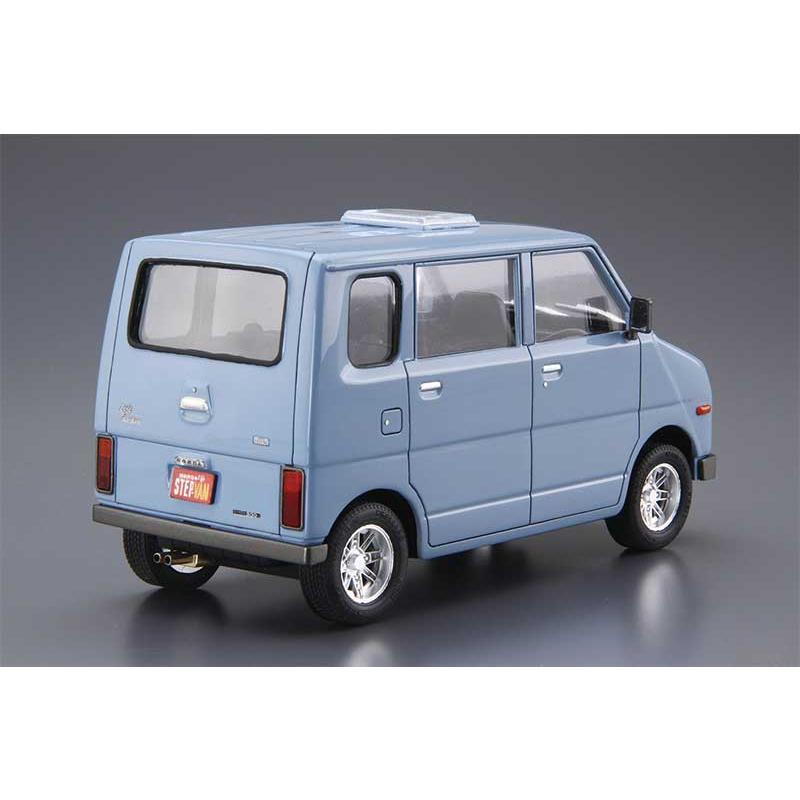 1/20 ステップバン　カスタム　ジオラマ　旧車　クリアケース付　アオシマ ザ・モデルカー アオシマ プラモデル 1/20 No.74 ホンダ VA
