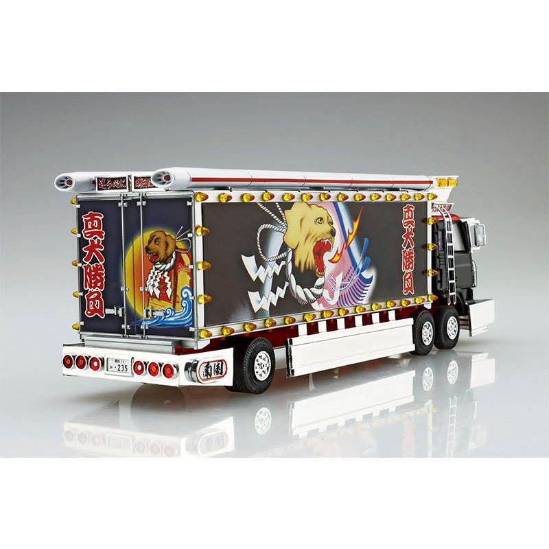 ☆アオシマ　１／64 ミニデコnext デコトラ　大型冷凍車　完成品☆ アオシマ プラモデル 1/64 ミニデコNEXT No.4 真犬勝負 大型冷凍車