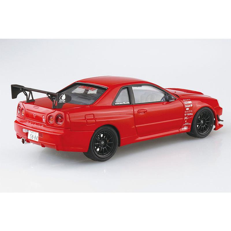 SKYLINE GT-R 1/24 プラモデルキット　アオシマ ザ・チューンドカー アオシマ プラモデル 1/24 No.71 MCR BNR34