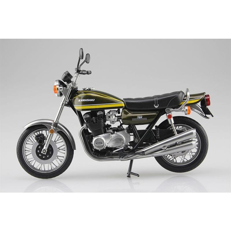 SKYNET 1/12 完成品バイク KAWASAKI 750RS Z2 イエロータイガー