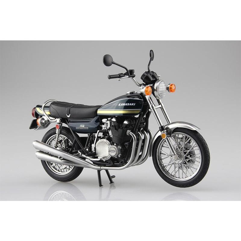 SKYNET 1/12 完成品バイク KAWASAKI 750RS Z2 玉虫ブルー : エアガン
