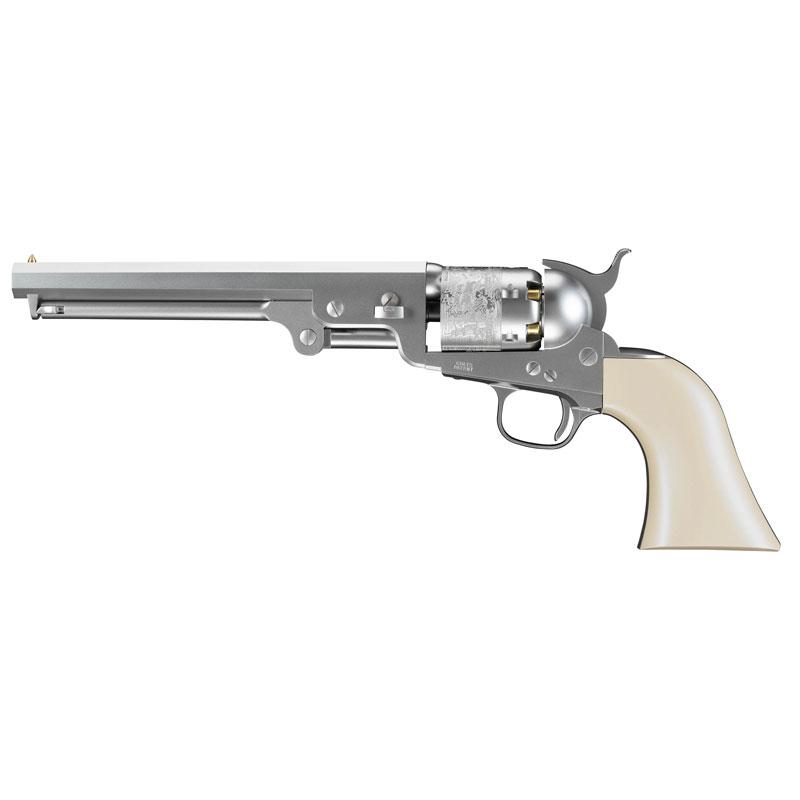 TOKYO MARUI（東京マルイ） エアーリボルバープロ M1851 NAVY シルバー