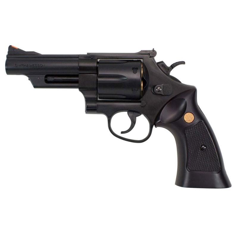 【新品未使用】 クラウン製 ガスリボルバー M29 4インチ クラウンモデル S&W M29 4インチ ブラック 18才以上用エアリボルバー