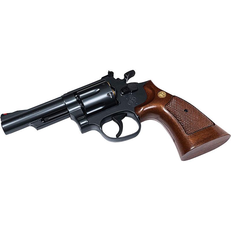 クラウンモデル S&W M19 4インチ ブラック ウッドタイプグリップ 10才以上用エアリボルバー｜star-gate｜02