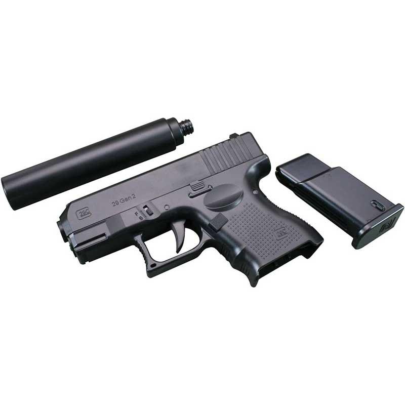 エアガン 4点セット サイレンサー付き エアガン 4点セット サイレンサー付き