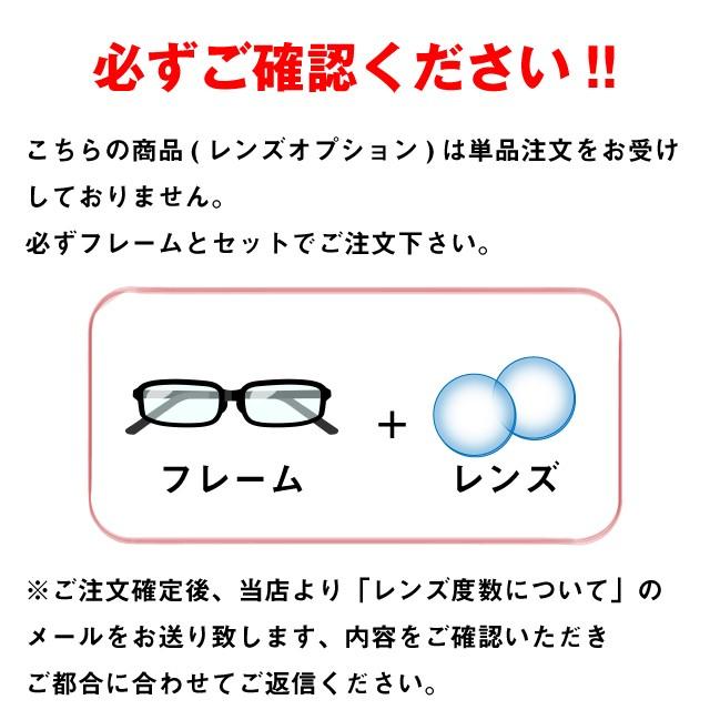 レンズオプション 屈折率1.74 非球面 度付プラスチックレンズ 2枚一組