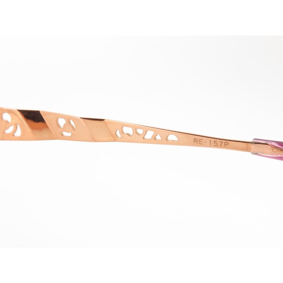 金無垢 K18PG ピンクゴールド レディース ハーフリム Revillon RE157P