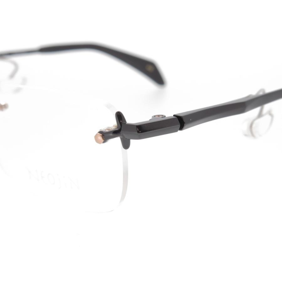 鼻パットのないメガネ NEOJIN ネオジン メンズ チタンフレーム