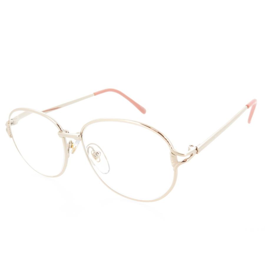 シニアグラス 老眼鏡 レディース 非球面レンズ ハードコート P230 ライトゴールド