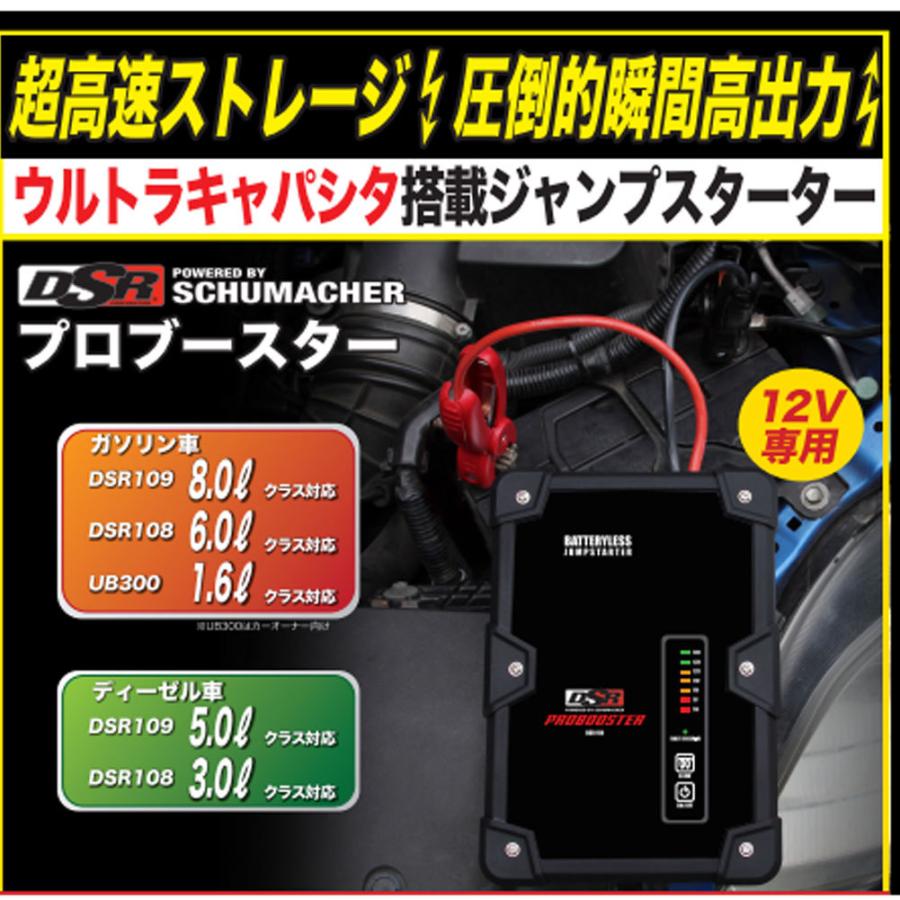 プロブースター ウルトラキャパシタ搭載 ジャンプスターター 12V 