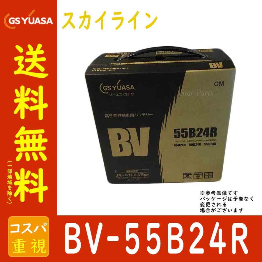 GSユアサバッテリー 日産 スカイライン 型式GF ENR H〜対応 BV