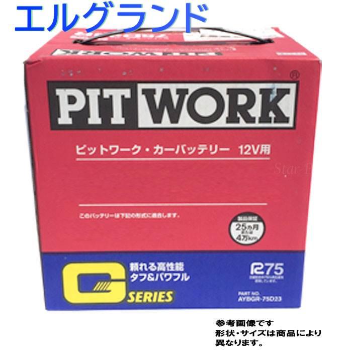 PITWORK ピットワーク バッテリー 日産 エルグランド 型式UA-E51 H15 