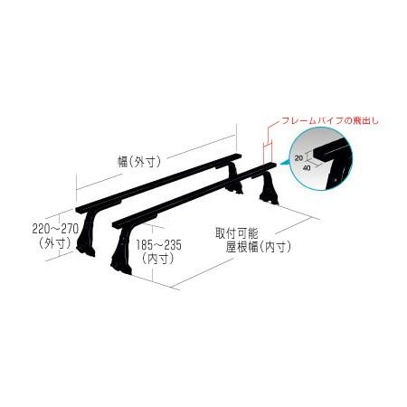 ロッキー ルーフキャリア SGRシリーズ スズキ エブリィ・キャリィ 全型式トラック 標準ルーフ用 SGR-01｜star-parts2｜03