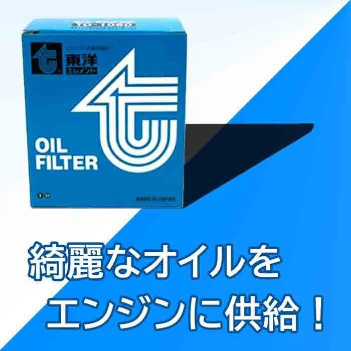 オイルフィルタ トヨタ ランドクルーザープラド 型式TRJ150W用 TO-1046 東洋エレメント オイルエレメント｜star-parts2｜02