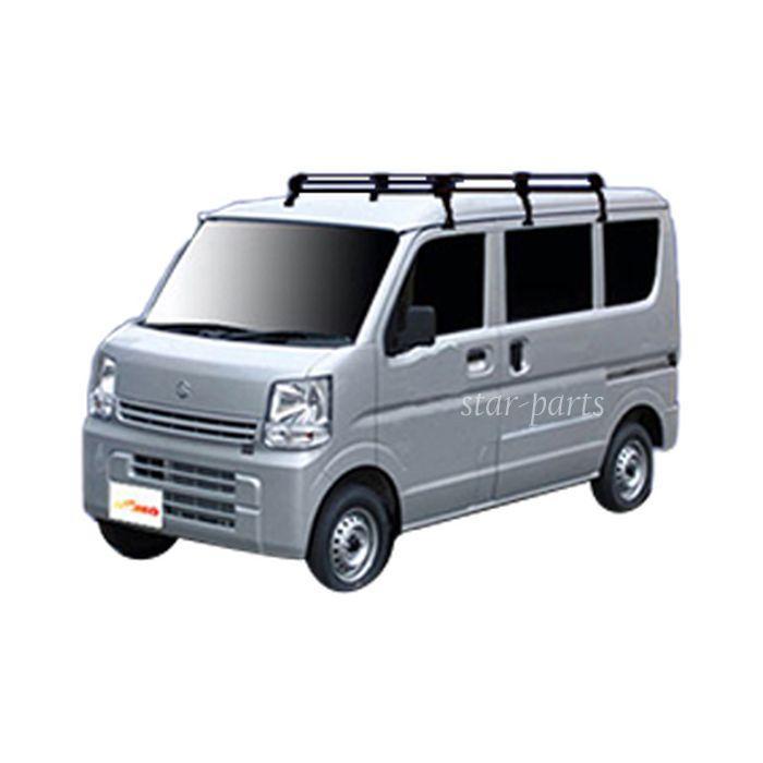 後払い手数料無料】 カスタムパーツ スズキ タフレック 車 エブリィ PL437A DA17W対応 型式DA17V ルーフキャリア Pシリーズ  ルーフボックス、キャリア