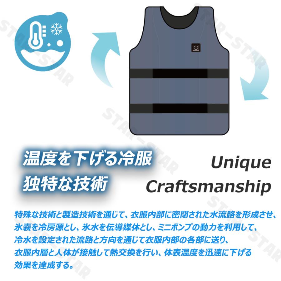 水冷ベスト 作業着対応 冷感ウェア 工場 建設現場 夏対策 水冷服 最強 冷感服 水冷ベスト アイスパック付き クールベスト 冷却