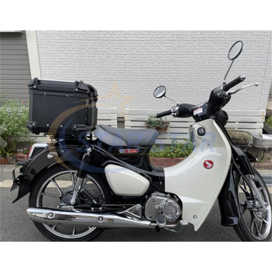 リアボックス バイク アルミ バイクケース トップケース ユニバーサル 大容量 45L 55L 65L ツーリング 取り付けベース 鍵2本 反射ストリップ2本 着脱可能式｜star-star｜16