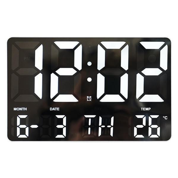 壁掛け時計 デジタル LED電子時計 リモコン付 日付 温度表示 光感知機能 時計 USB 大画面 北欧風 シンプル｜star-store2｜17