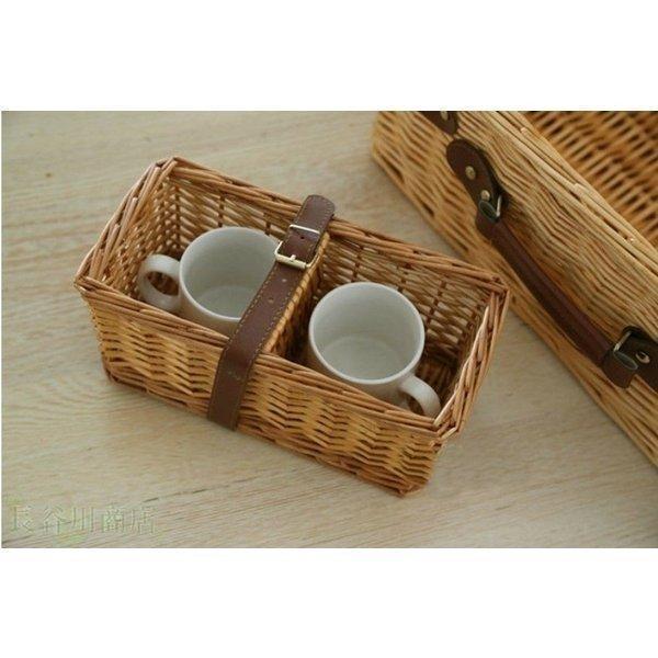 ピクニック　バスケット　食器付き 楽天市場】クーラーバッグ 食器付きピクニックバスケット