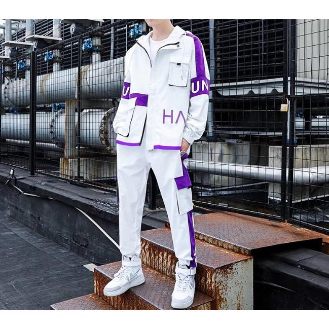 ウインドブレーカー 上下 メンズ セットアップ 大きいサイズ : スター  