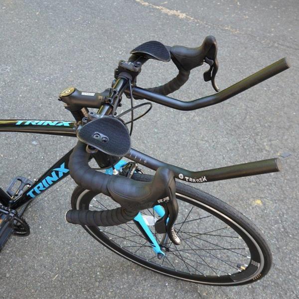 エアロバー DHバー 自転車アームレスト ハンドルバー 軽量 アルミ TT 