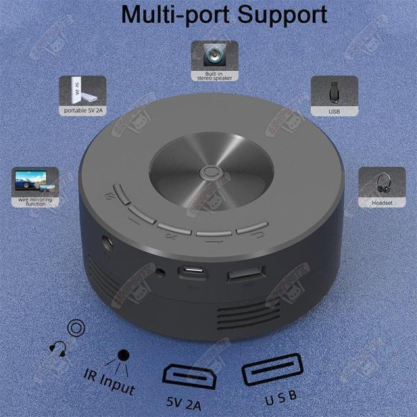 プロジェクター 小型 家庭用1080PフルHD対応 天井 DVD WiFi Bluetooth スマホ コンパクト 軽量 モバイルプロジェクター ミニプロジェクター ホームシアター｜star-store2｜06