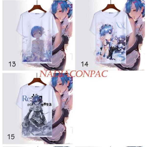 レム Re：ゼロから始める異世界生活　柔らかい T-shirt 半袖　トップス　 大人気 キャラクターグッズ　アニメ　痛服　エミリア ラム｜star-store2｜04