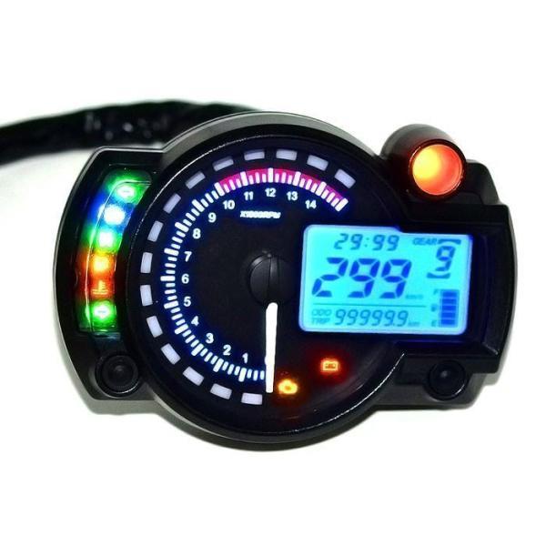LCDメーター バイク用 LEDバックライト タコメーター スピード 時計｜star-store2｜04