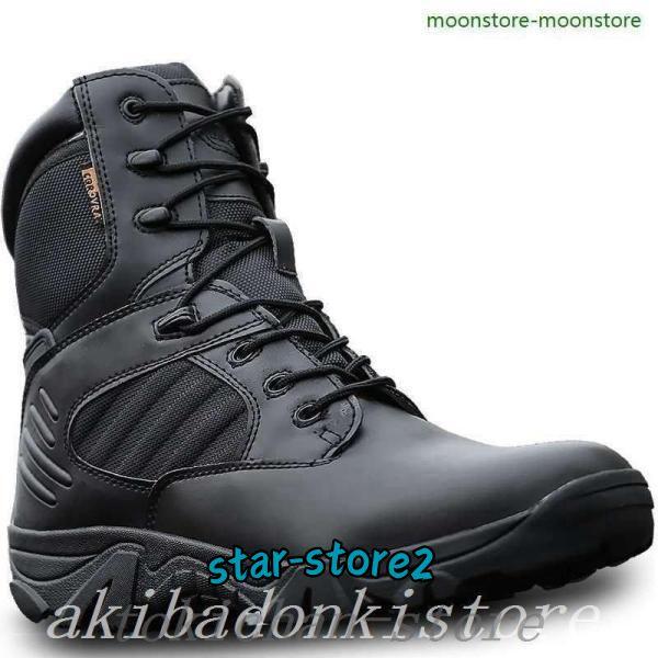 超人気バイクブーツ メンズ 革 厚底  ライダーブーツ ハイカット の商品画像