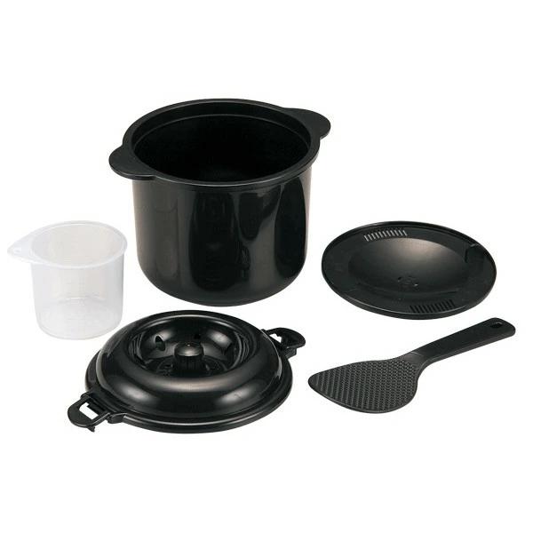 炊飯器 2合炊き 電子レンジ 専用炊飯器 備長炭入 ちびくろちゃん ご飯
