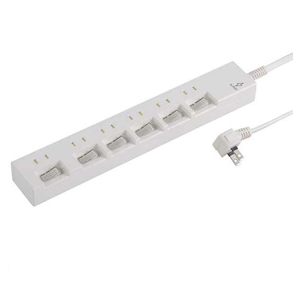 購入 電源タップ 6個口 延長コード1 5m 家庭用 雷ガード 節電タップ 個別スイッチ付 Ipad 携帯電話 カメラ用 コンセント 安全 おしゃれ Witravel It