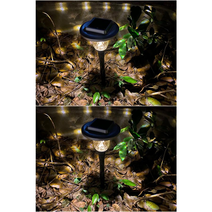 ソーラーライト 屋外 6本セット LED ガーデンライト 自動点灯 埋め込み