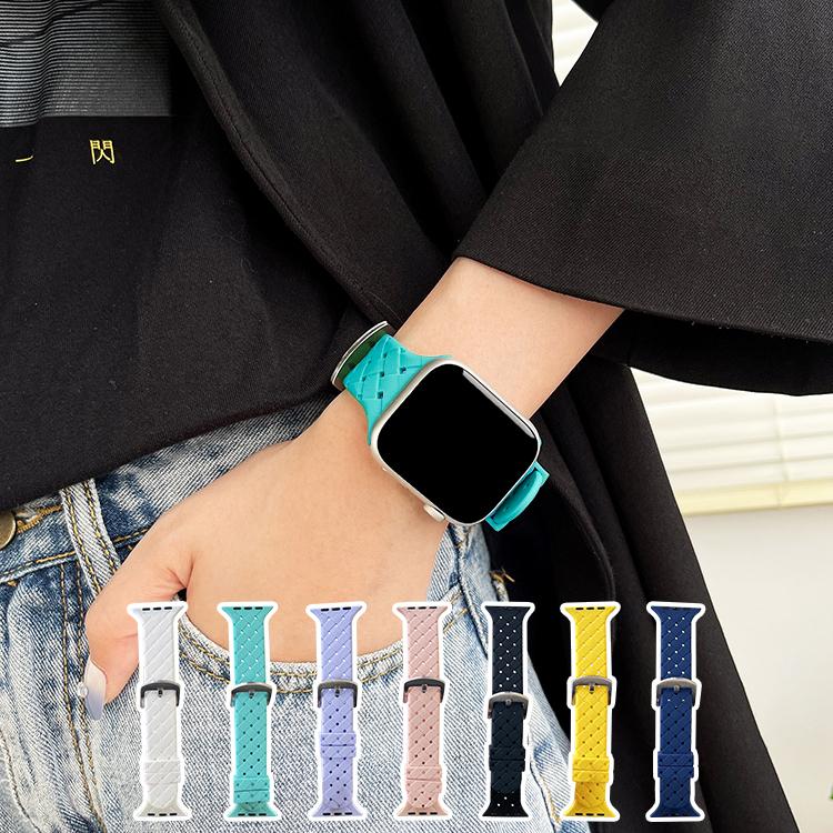 Apple Watch バンド アップルウォッチ ベルト シリコン 編み込み