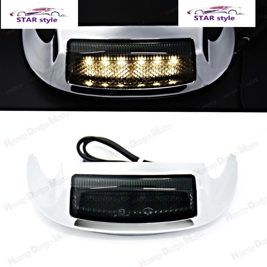 ハーレー フロントLEDフェンダーチップライト スモークレンズ ロードキング FLHR 20142017 p213241750d622