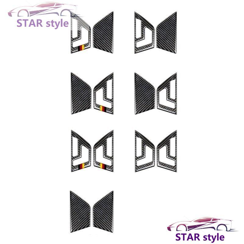 炭素繊維車のドアボタンシート調整パネルカバートリム 2 個メルセデス ・ ベンツcクラスW204 C180 200 300 2007-2013｜star-style｜03