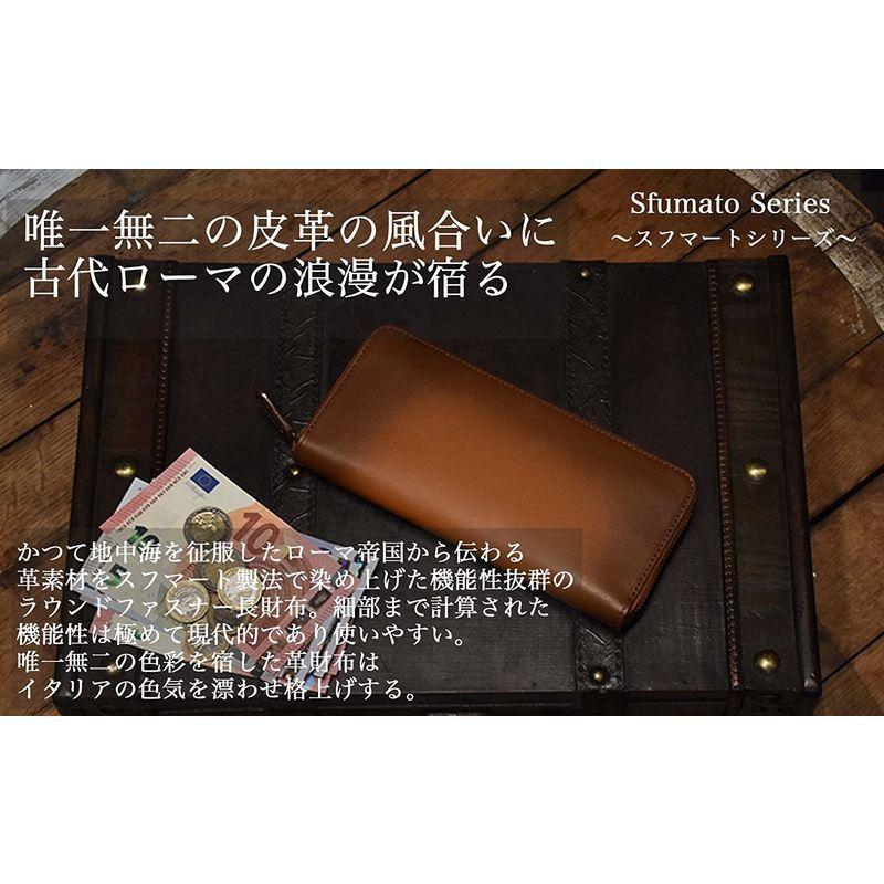 品質のいい ラファエロ 一流の革職人が作る スフマート染色 長財布メンズ 革財布 ブランド 財布メンズ 長財布 ラウンドファスナー 革 その他財布 Oroagri Eu