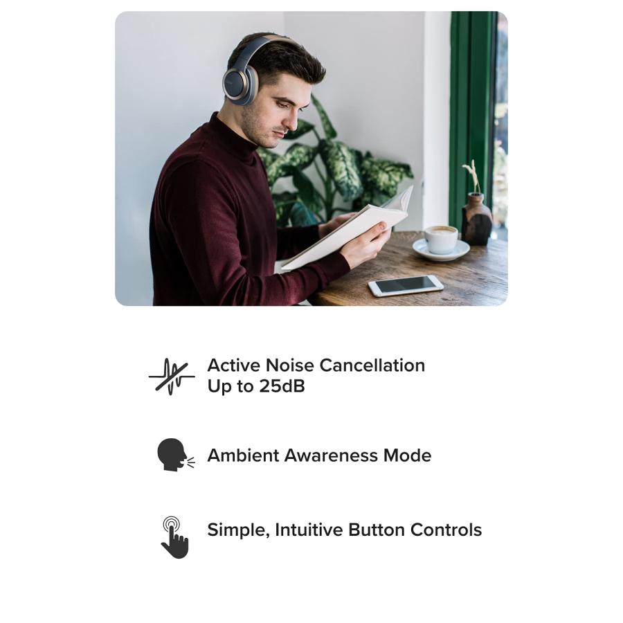 ★動作確認済み Cleer Audio， Enduro ANC Noise Cancelling Headphones， Long Lasting 60 Hour Battery， Ambient Sound Levels， Bluetooth Headphones， ...1 [並行輸入品] 【N2346566922】(14335円)