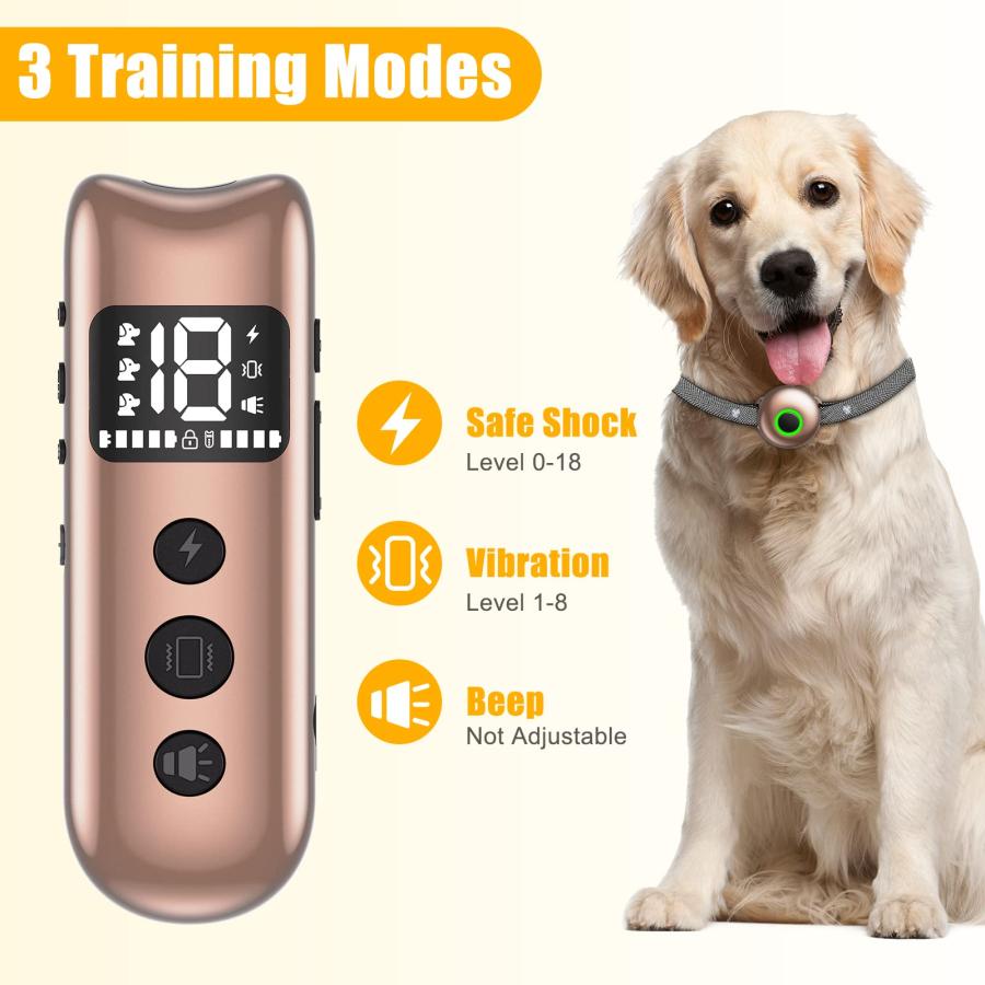Dog Training Collar, FATEAR Dog Shock Collar for Large Medium Small Dogs Shock Collar with