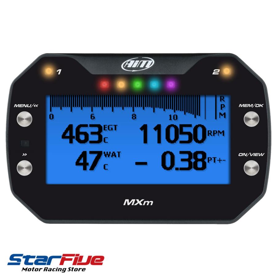 AiM MXm ダッシュロガー GPSラップタイマー計測器 データーロガー 4輪