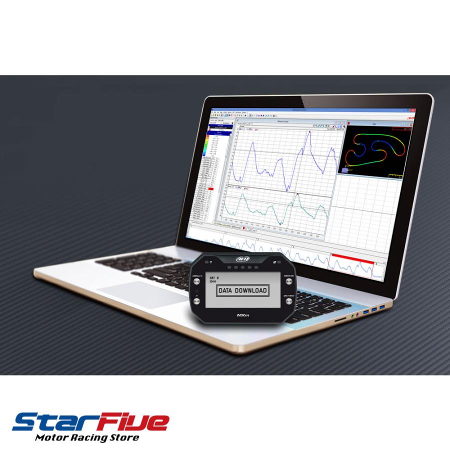 AiM MXm ダッシュロガー GPSラップタイマー計測器 データー